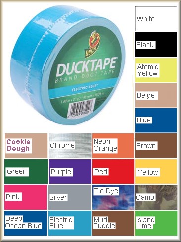 Duct Tape Color Chart